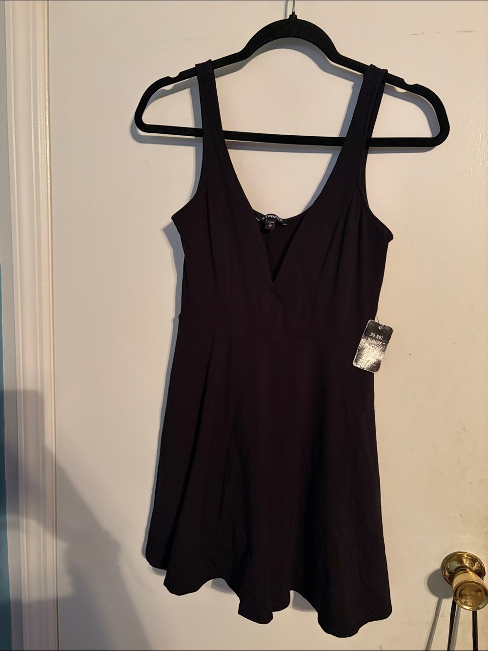 Express Black Sleeveless Mini Dress